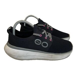 OOFOS OOmy Stride Recovery Comfort Shoes Sneakers Women's Size 7 Black Pink